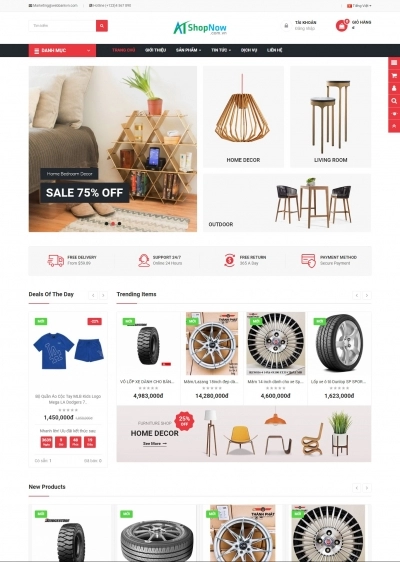 Website Shop Nội thất eMarket 007