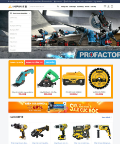Theme wordpress bán sản phẩm điện cơ