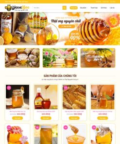 Theme wordpress bán mật ong 01