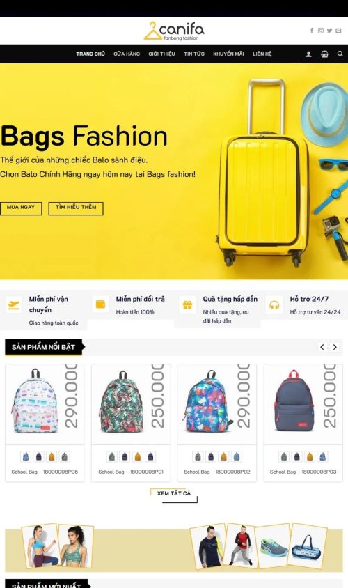 Theme wordpress bán balo 01