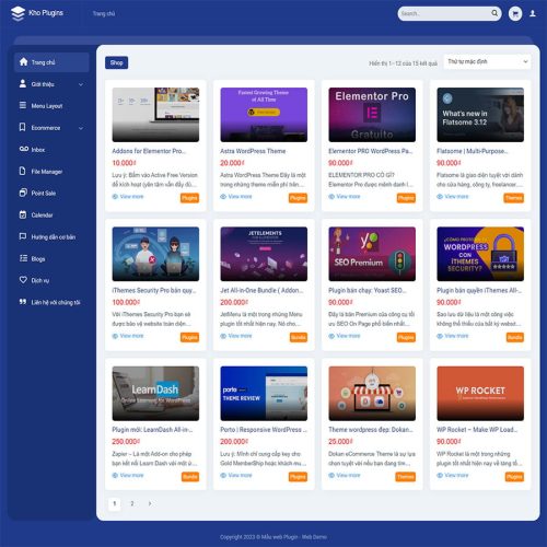Theme wordpress bán plugin, theme
