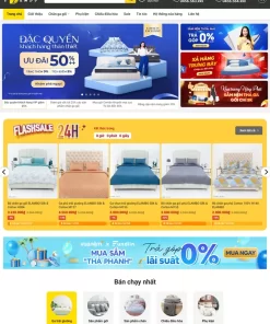 Theme wordpress bán nệm 01