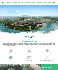 Theme Wordpress landing page BĐS Aqua City