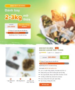 Theme wordpress landing page bánh giảm cân