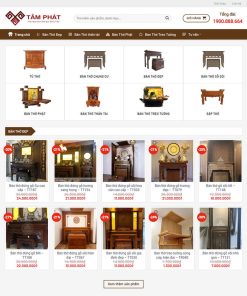 Theme wordpress bán bàn thờ, nội thất