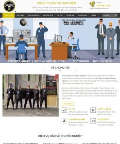 Theme wordpress dịch vụ bảo vệ 01