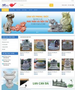 Mẫu website bán bia đá
