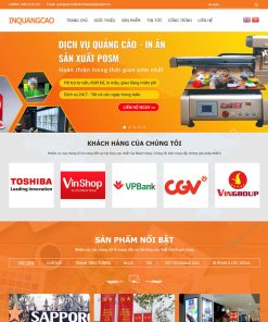 Theme wordpress dịch vụ quảng cáo, biển quảng cáo