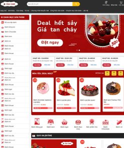 Theme wordpress bán bánh ngọt đẹp