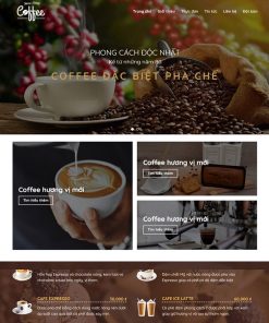 Theme wordpress bán cà phê 01