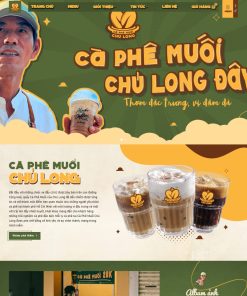 Theme wordpress cà phê muối - Phù hợp bán cà phê, đồ ăn vặt