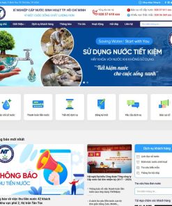 Theme wordpress công ty, xí nghiệp cấp thoát nước