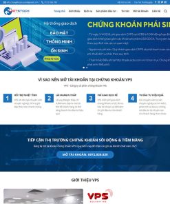 Theme wordpress giới thiệu công ty chứng khoán