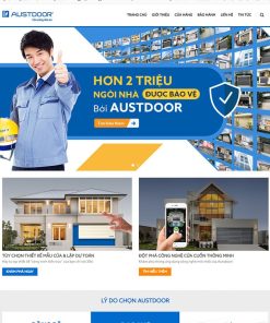 Mẫu website bán cửa cuốn