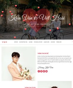 Theme wordpress thông báo đám cưới