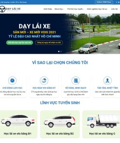 Theme wordpress trung tâm dạy lái xe