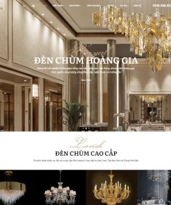 Theme wordpress bán đèn trang trí, đèn chùm