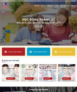 Mẫu website Trung tâm tiếng anh 03