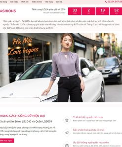 Theme wordpress landing page bán quần áo