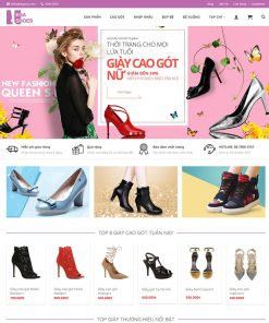 Theme wordpress bán giày nữ 01