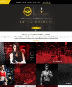 Mẫu web phòng tập Gym