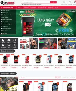 Theme wopress bán thực phẩm chức năng phòng gym