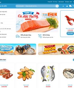 Theme wordpress bán hải sản 01