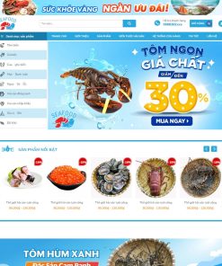 Theme wordpress hải sản 2