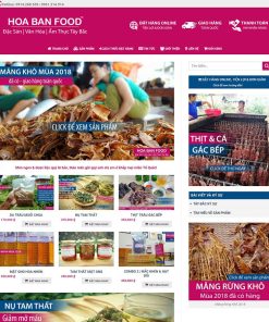 Mẫu web bán đặc sản