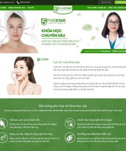 Theme wordpress khóa học làm đẹp, học trang điểm, spa