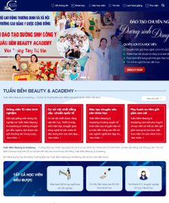 Theme wordpress khóa học thẩm mỹ