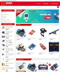 Theme wordpress bán linh kiện 01