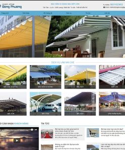Mẫu Web giới thiệu mái hiên