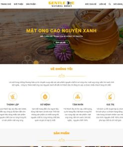 Theme wordpress bán mật ong 02