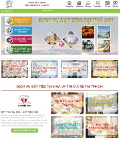 Theme wordpress dịch vụ nấu ăn
