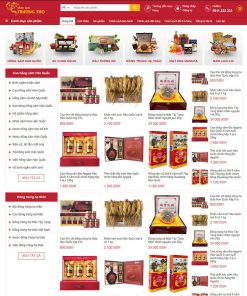 Theme wordpress bán nhân sâm 01