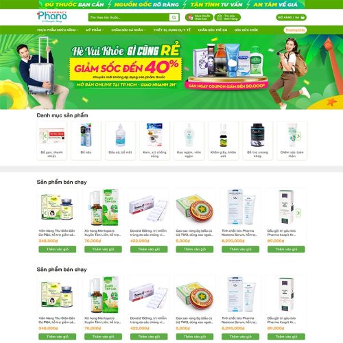 Theme WordPress nhà thuốc 04