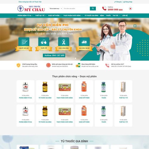 Theme WordPress nhà thuốc 05
