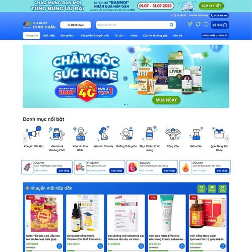 Theme WordPress nhà thuốc 07