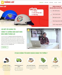 Theme wordpress bán nón bảo hiểm