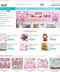 Theme wordpress bán đồ trang trí sinh nhật, tiệc cưới, party