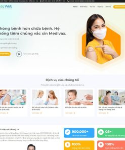 Theme wordpress phòng khám 03 - tiêm Vắc xin - tiêm chủng