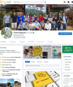 Theme wordpress giới thiệu cá nhân giống Facebook