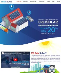 Theme wordpress năng lượng mặt trời, solar