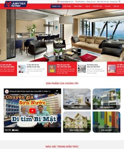 Theme wordpress bán sơn nước, sơn nhà, bột sơn