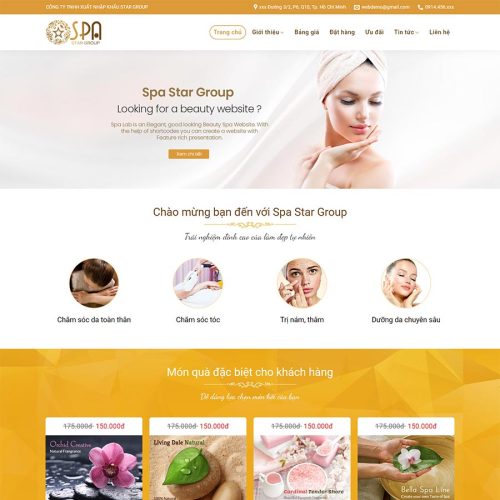 Theme WordPress Spa, làm đẹp 11