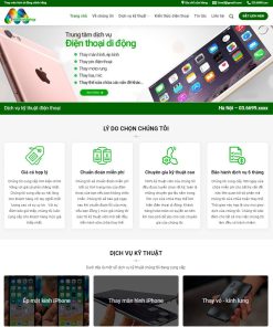 Theme wordpress dịch vụ sửa màn hình
