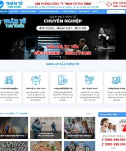 Theme wordpress dịch vụ thám tử