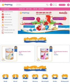 Theme wordpress bán sữa, tã, đồ em bé