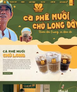 Giao diện theme WordPress bán cà phê muối chuyên nghiệp, tùy chỉnh với Flatsome, phù hợp cho quán cà phê.